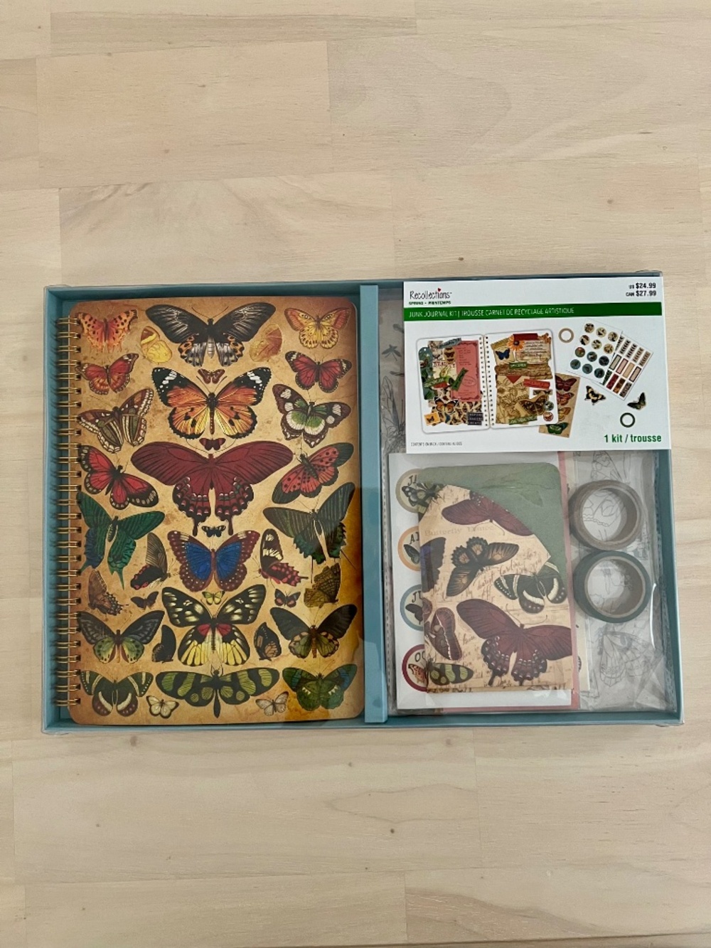 NEW Recollections Vintage Butterfly Junk Journal Kit